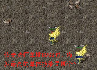 ���淨ʦ����BOSSʱ��������ߵĵ��弼�����ĸ���