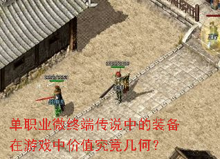 ��ְҵ΢�ն˴�˵�е�װ������Ϸ�м�ֵ�������Σ�