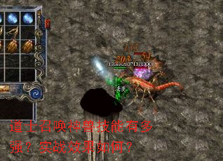 道士召唤神兽技能有多强?实战效果如何? 道士召唤神兽技能有多强?实战效果如何?