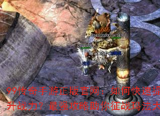 99传奇手游正版官网:如何快速提升战力?最强攻略助你征战玛法大陆 99传奇手游正版官网:如何快速提升战力?最强攻略助你征战玛法大陆