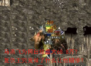 马燕飞为何白给盛大68.8万?复仇王究竟做了什么让他赔惨? 马燕飞为何白给盛大68.8万?复仇王究竟做了什么让他赔惨?