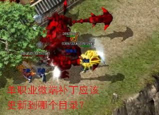 单职业微端补丁应该更新到哪个目录? 单职业微端补丁应该更新到哪个目录?