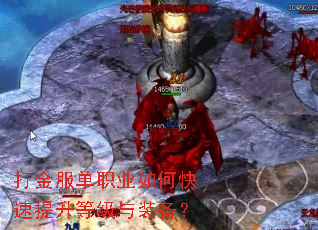 打金服单职业如何快速提升等级与装备? 打金服单职业如何快速提升等级与装备?