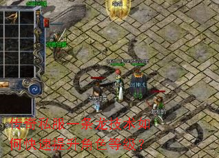 传奇私服一条龙技术如何快速提升角色等级? 传奇私服一条龙技术如何快速提升角色等级?