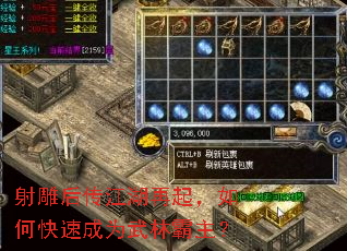 射雕后传江湖再起,如何快速成为武林霸主? 射雕后传江湖再起,如何快速成为武林霸主?