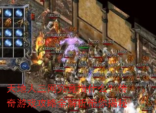 天地人三网究竟指什么?传奇游戏攻略全解析带你揭秘 天地人三网究竟指什么?传奇游戏攻略全解析带你揭秘